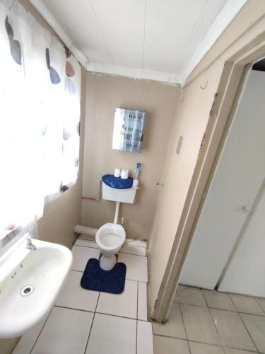 a bathroom with a toilet and a sink at 26 molen street in Rustenburg