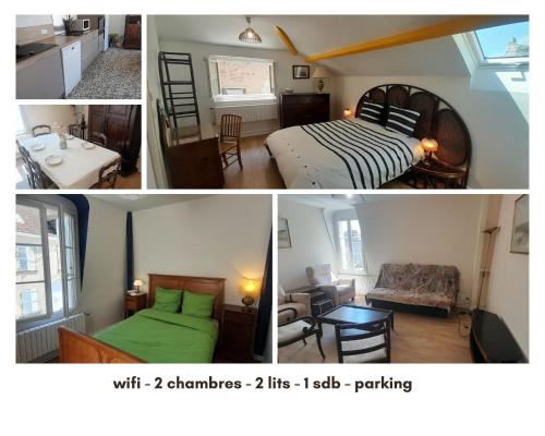 Appart 2 chambres terrasse privée wifi Levroux
