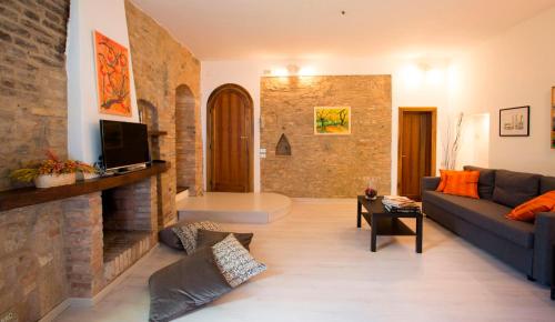 Zona de estar de San Gimignano Apartment