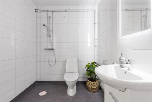 Vonios kambarys apgyvendinimo įstaigoje Onsala Herrgård B&B