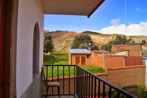 Genel bir dağ manzarası veya hostelden çekilmiş bir dağ manzarası