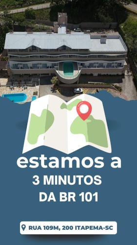 a poster for the osamsosarios and miniaturesda bar at Oasis do Mar Hotel - A melhor vista de Itapema in Itapema