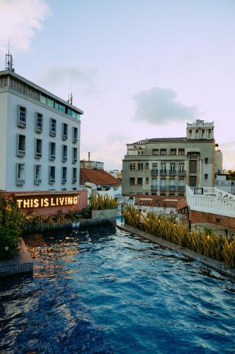 a view of a river with buildings and buildings at Hotel Santa Catalina By OxoHotel in Cartagena de Indias