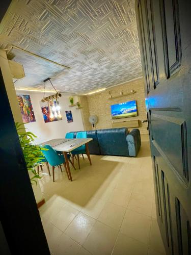 Dapur atau dapur kecil di Résidence Grace Divine