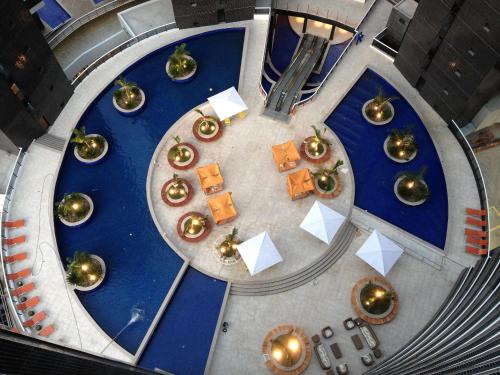 an overhead view of a table with food on it at Landscape Beira Mar in Fortaleza