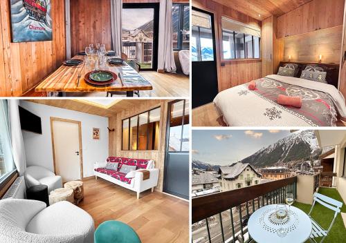 Appart Hyper Centre Chamonix balcon parking privé