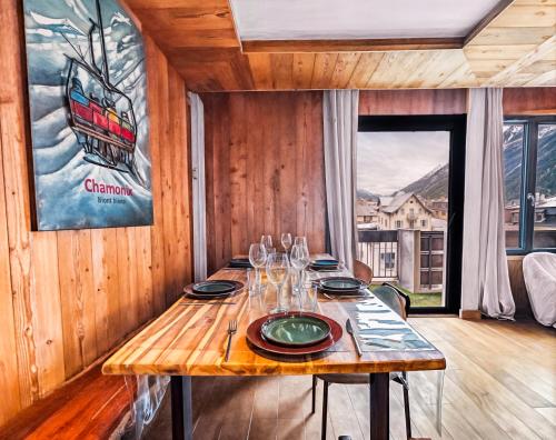 Appart Hyper Centre Chamonix balcon parking privé