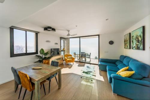 Primera linea de playa con vistas directas al mar-Apartamento premium Albufereta