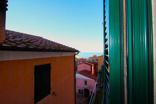 a view of a city from a building at Casa Carlo in Rio Marina