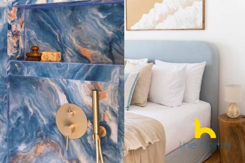 Aegean Blue Hideaway w Fireplace, near Acropolis