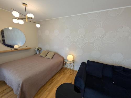 Voodi või voodid majutusasutuse Studio Apartment with Sauna toas