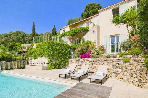 Apt Villa Janna pool panoramic sea & island views