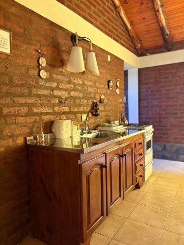 Køkken eller tekøkken på Cabañas Atrapasueños