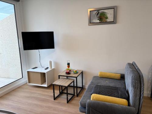 T2 bord de mer, Terrasse, Parking