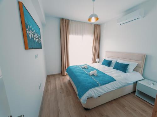 Chic Blue Apartment with Terrace