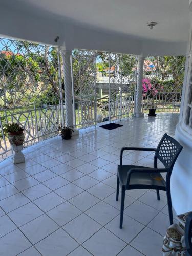 Tranquil haven tesisinde bir balkon veya teras