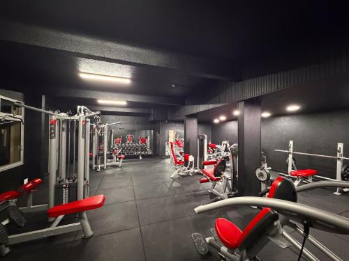 Fitnesscentret og/eller fitnessfaciliteterne på Brit Hotel Confort Gien