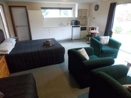 Kuchyň nebo kuchyňský kout v ubytování Rangiora Lodge Motel