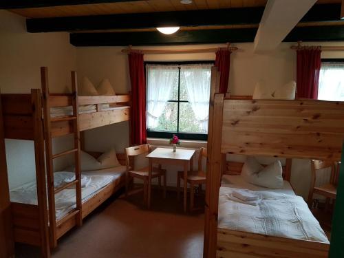 Krevet ili kreveti na kat u jedinici u objektu Jugendtours-Feriendorf Ummanz