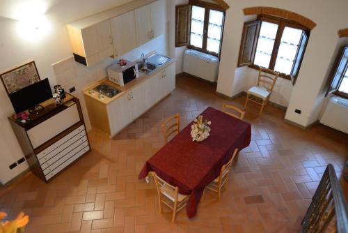 Η κουζίνα ή μικρή κουζίνα στο Agriturismo La Casuccia