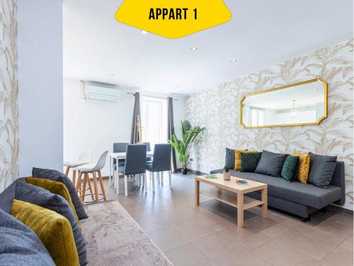 CASA REINE JEANNE- ideal groups & family -CENTRAL near train station - PARKING - New&CONFORT-AC