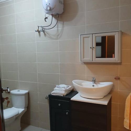 Koupelna v ubytování Elista Home