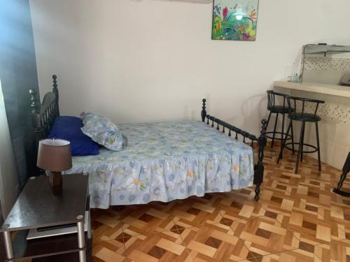 Katil atau katil-katil dalam bilik di Apartamento Oderay