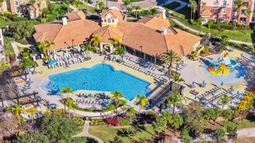an overhead view of a swimming pool at a resort at Top Floor*Balcony*VistaCay Convention Ctr & Idrive in Orlando