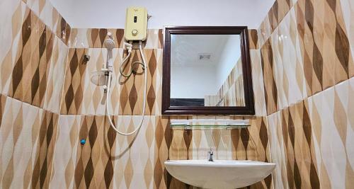 Et badeværelse på B Guesthouse