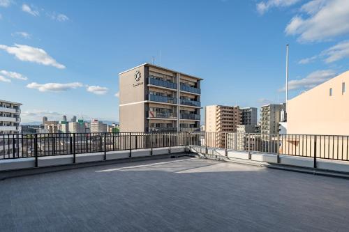 a view from the roof of a building at Apartment Hotel 11 Nambaminami 5 in Osaka