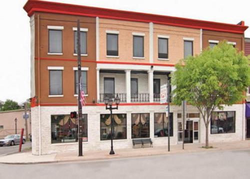 a building on the corner of a street at The Prince Hotel in Tunkhannock