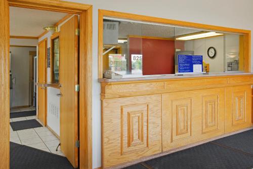 a food counter in a restaurant with the door open at FairBridge Inn Express Merrillville in Merrillville