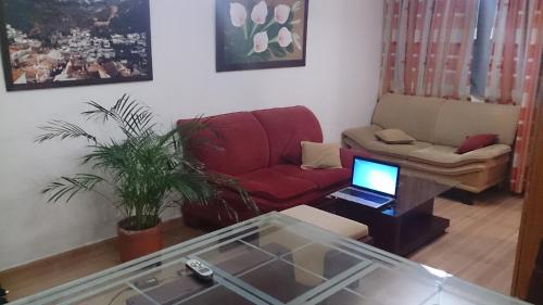 Χώρος καθιστικού στο Apartamento Los Delfines del Caribe