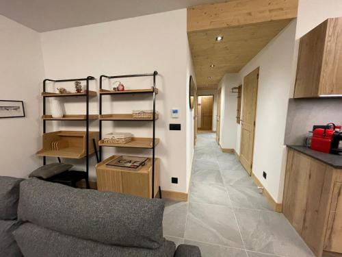Grand appartement avec accès direct aux pistes et vue Mont Blanc