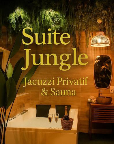 La Canopée, Jungle Room Suite de Luxe - Jacuzzi Sauna