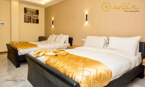 골든 플라자 객실 침대