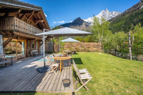 Michka - Chalet 500m Flegere Cheminee Jardin Vue 180