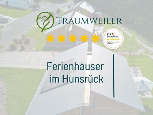 ein Diagramm eines Hauses mit dem Text Feminismuszer in Hürdenläufer in der Unterkunft Traumweiler Ferienhäuser am Nationalpark Hunsrück Hochwald - barriearm - mit effektiver Kühlung in Kirschweiler