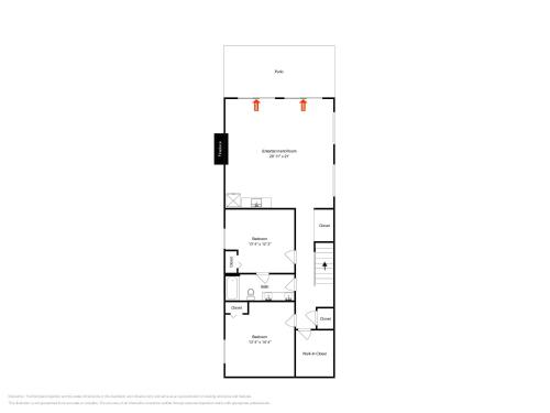 a floor plan of a house at Bear on the Lake in Oakland