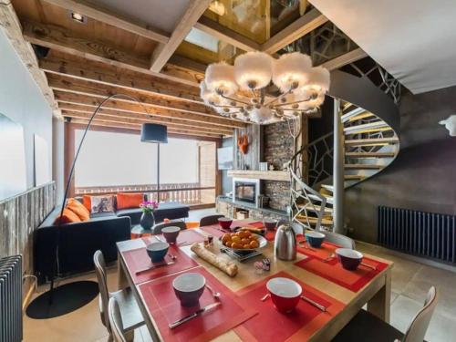 Duplex luxe 10 pers à Val Thorens, cheminée, skis aux pieds - FR-1-545-4