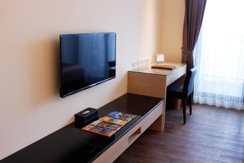 TV a/nebo společenská místnost v ubytování Naruwan Galaxy Place