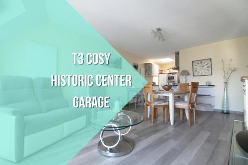 Appartement tout confort GREGOR 4 personnes Balcon Parking privé centre ville
