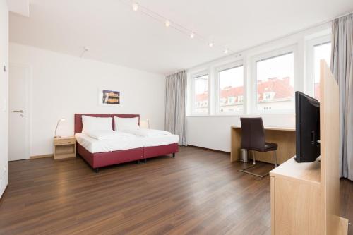 Katil atau katil-katil dalam bilik di Vienna Stay Apartments or Rooms 1050