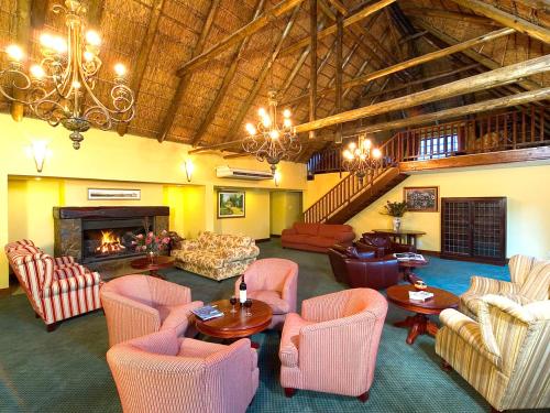 Zona de estar de Hogsback Arminel Hotel