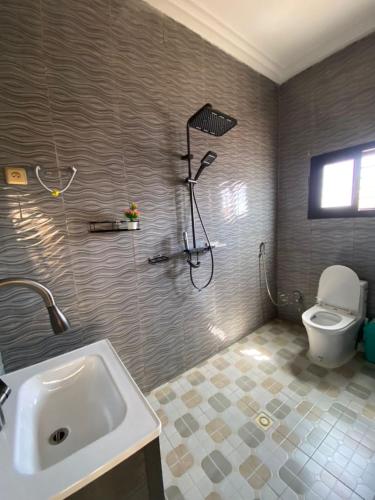 A bathroom at LEYLA house