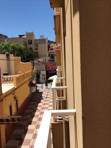 a view of a balcony of a building at Jeribel PlayA1 in Fuengirola