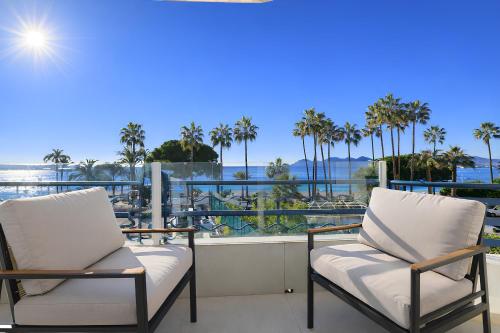 Sable Croisette - Appartement de Luxe avec terrasse et vue Mer