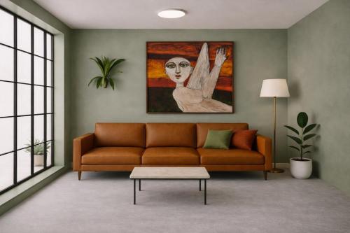 Art Nouveau apartment with garden in Pisek