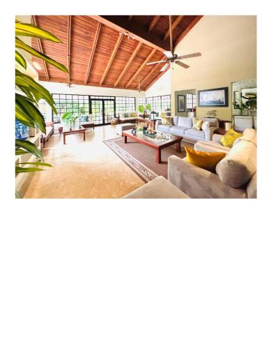 Casa De Campo Beautiful Villa with AC in the all house steps from the beach