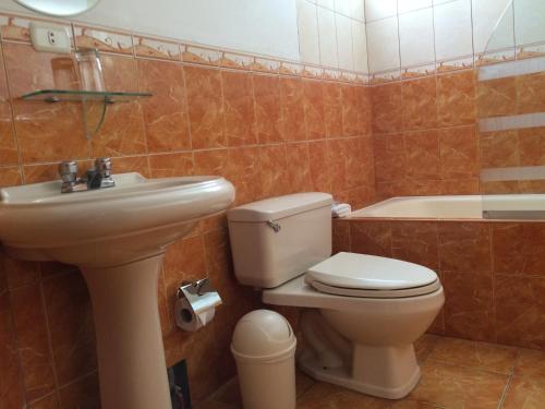 Koupelna v ubytování Hotel Suite Luna del Valle